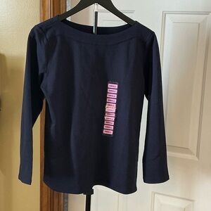 Rafaella Navy Long Sleeve Tee type shirt NWT